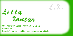 lilla kontur business card